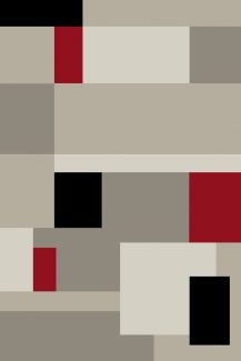 שטיח פיקסו דה וינצי 6979/47 אדום