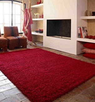 שטיח שאגי קוויבק אדום