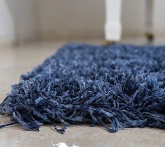 שטיח פלופי שאגי כחול