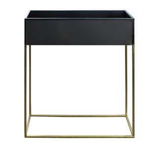 מעמד מתכת לעציץ רגלי זהב