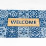 שטיח סף לכניסה פנטזיה - Welcome אריחים כחול