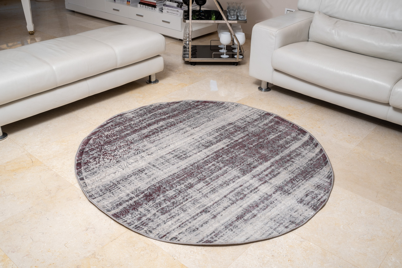 שטיח פלורנס עגול- 6012A סגול