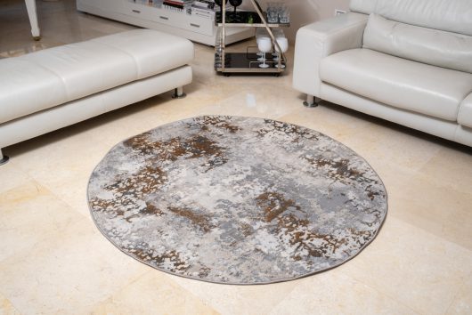 שטיח פלורנס עגול- 6023A זהב