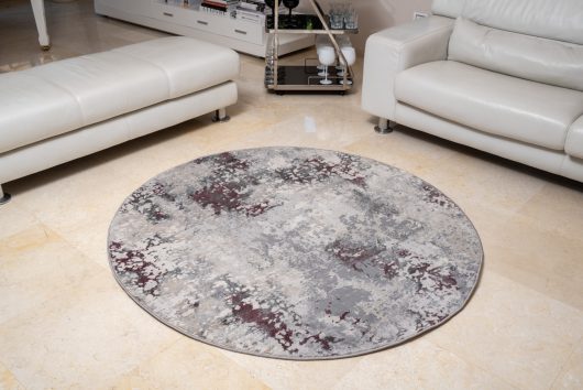 שטיח פלורנס עגול- 6023A סגול