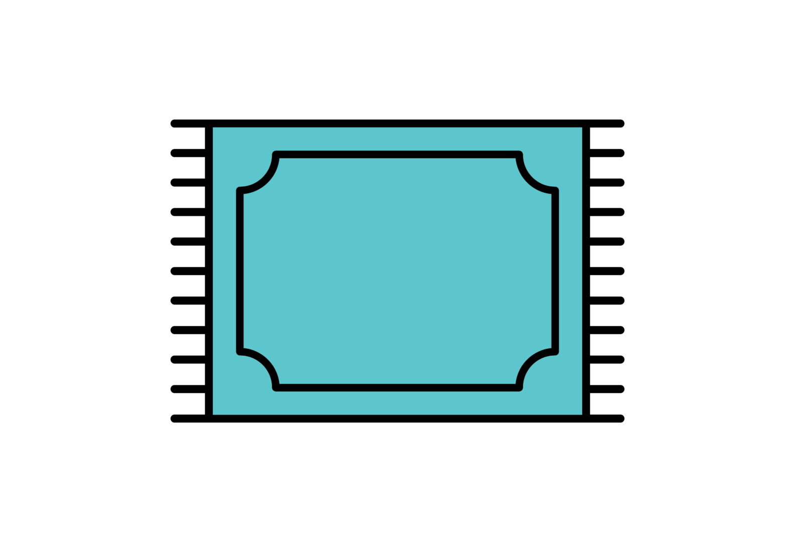 שטיח טורקיז