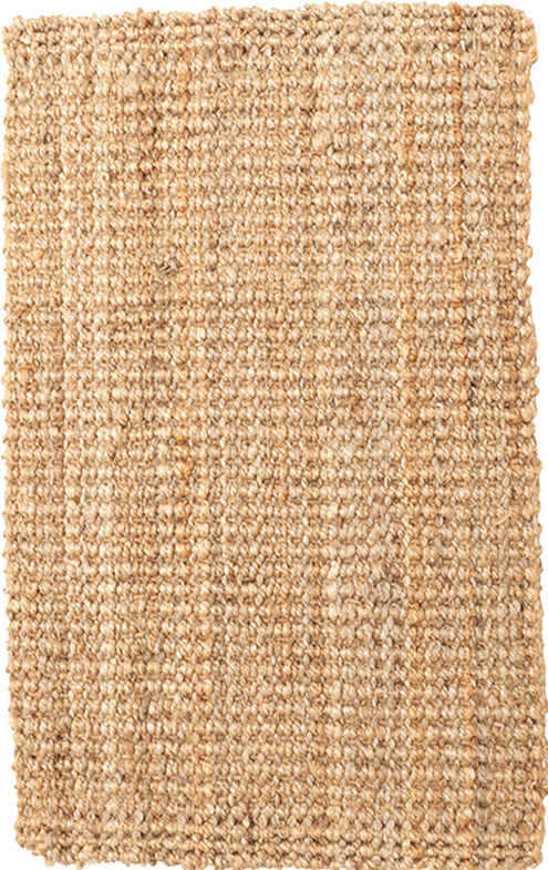 שטיח יוטה בוקלה טבעי עם פרנזים