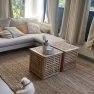 שטיח יוטה בוקלה - טבעי עם פרנזים