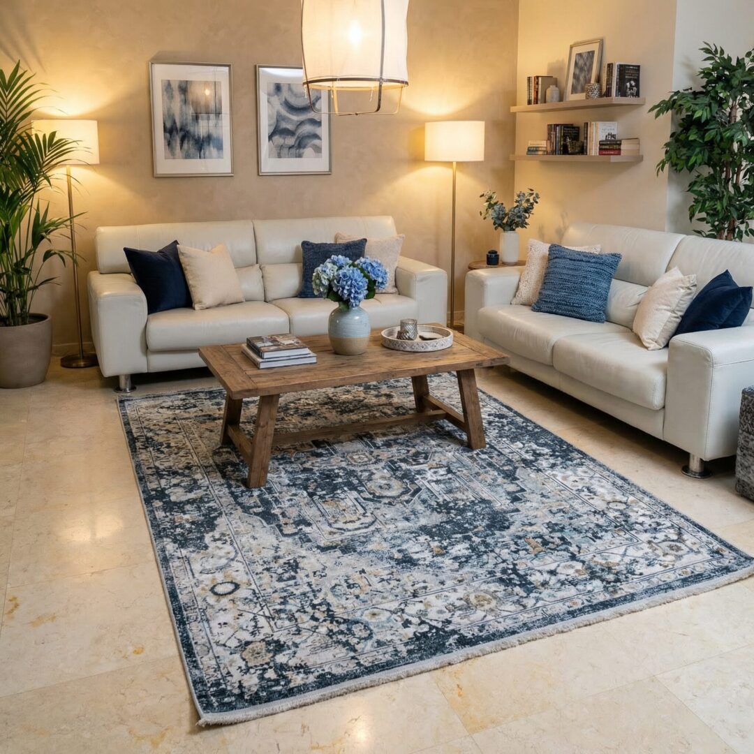 שטיח מטיס - C678A כחול