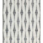 שטיח מרקש 1359A לבן/שחור - 160/230 ס"מ - L