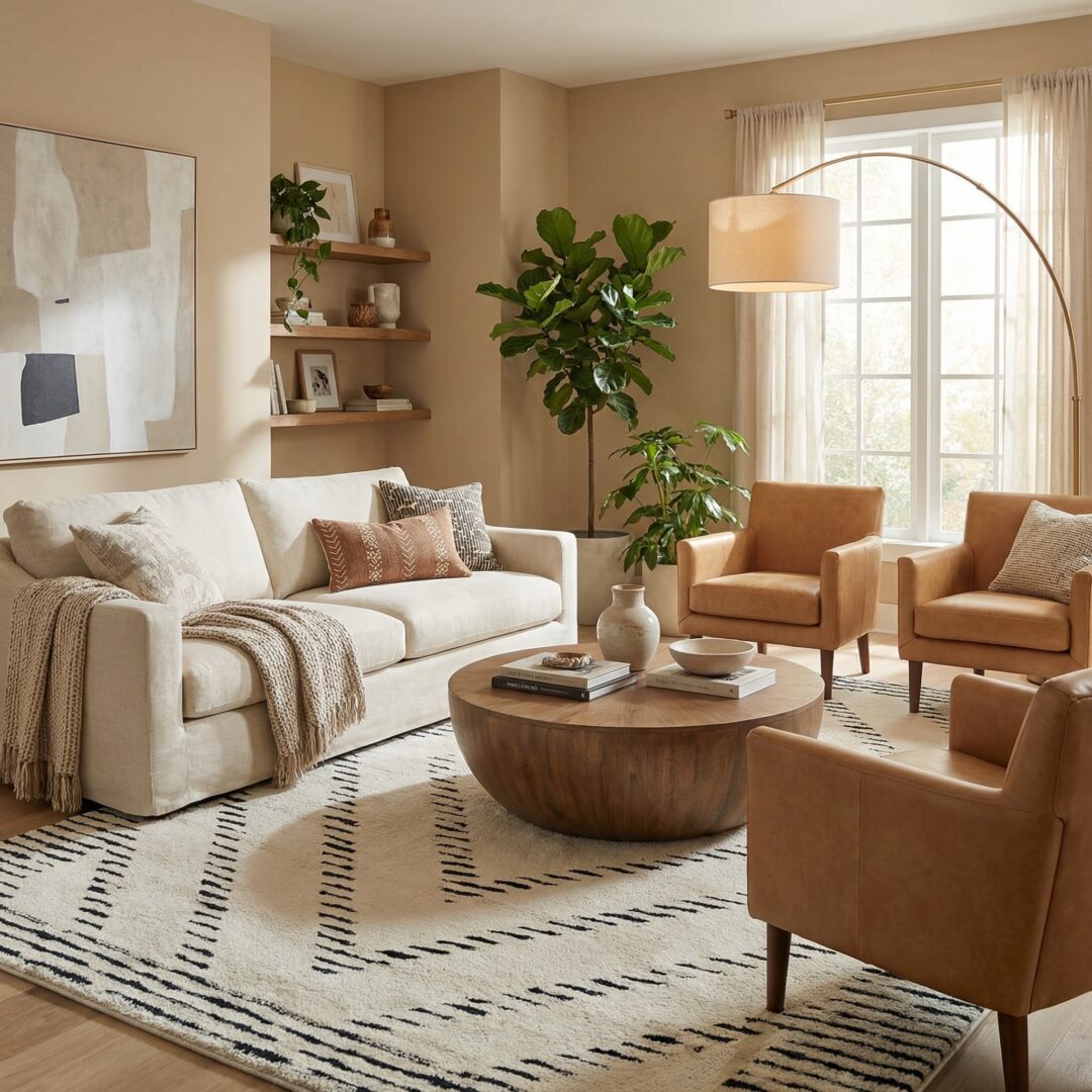 שטיח מרקש 1355A לבן/שחור