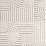 שטיח פיזה 6583 לבן - 240/340 ס"מ - XXL