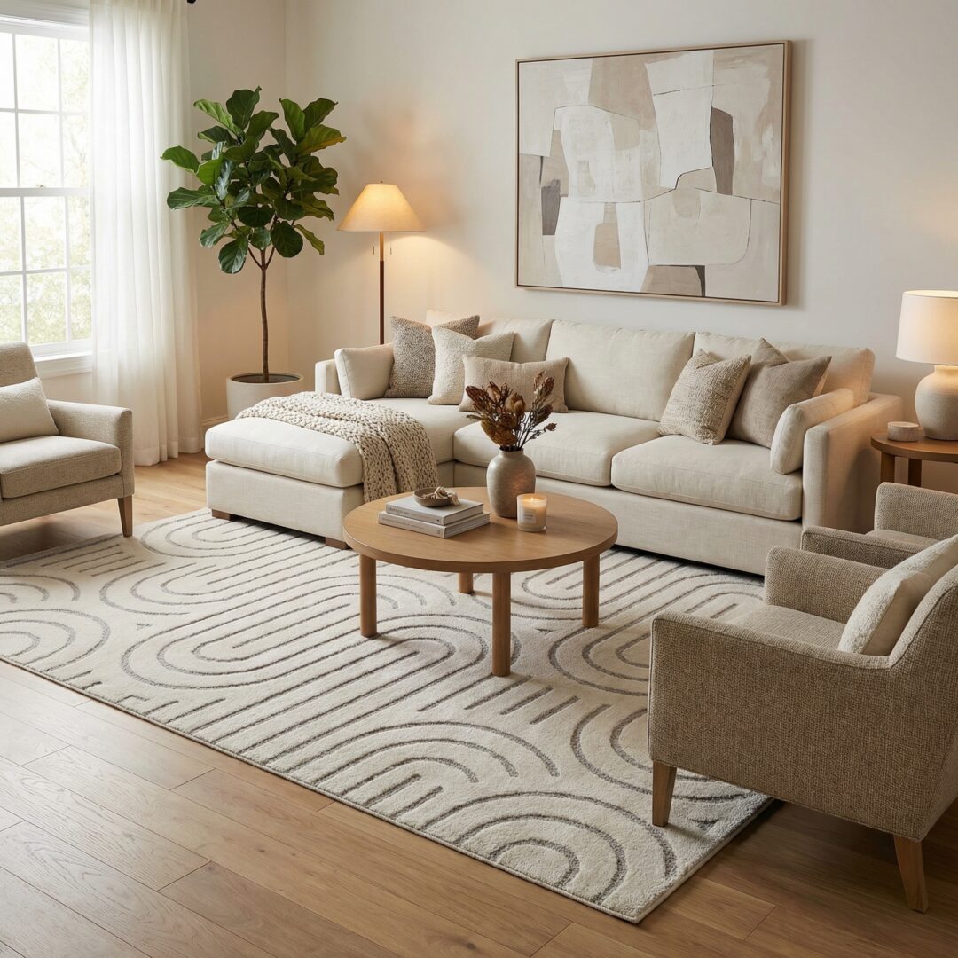 שטיח קוקון 59659-766 קרם/אפור