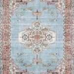 שטיח כביס מנדלה 4958-01 כחול - 120/170 ס"מ - S