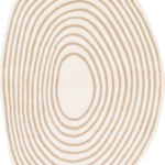 שטיח קוקון שייפ 59882-681 אובלי בז/קרם - 160/230 ס"מ - L