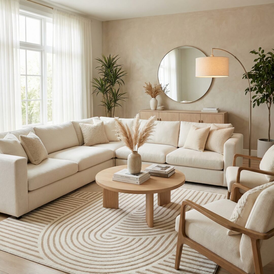 שטיח קוקון 59685-681 קרם/בז