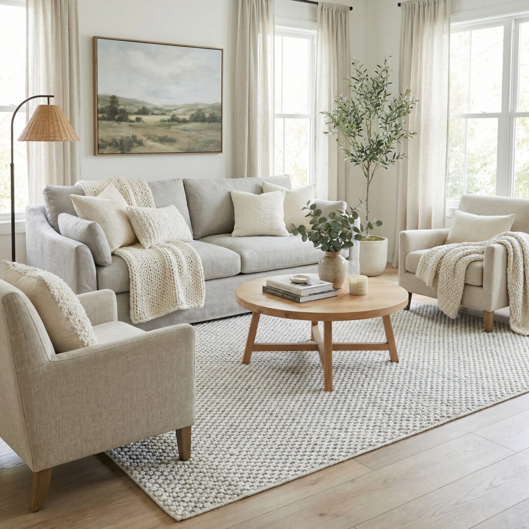 שטיח ניוטון E795A קרם/אפור כהה