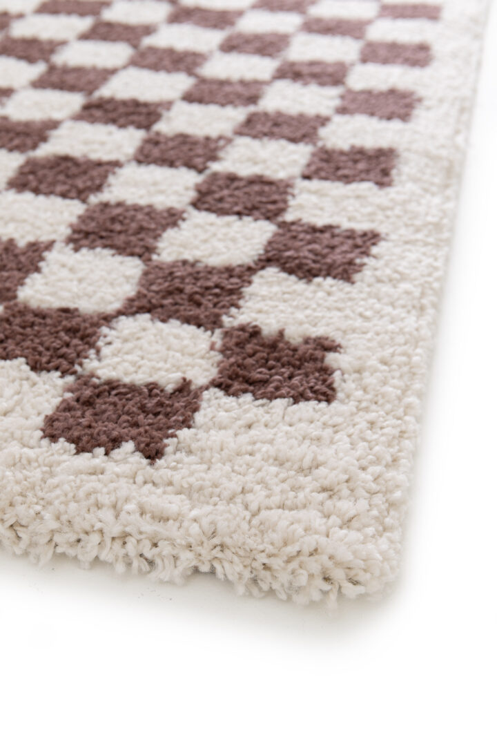 שטיח סטלה ילדים 62702-162 משבצות חום