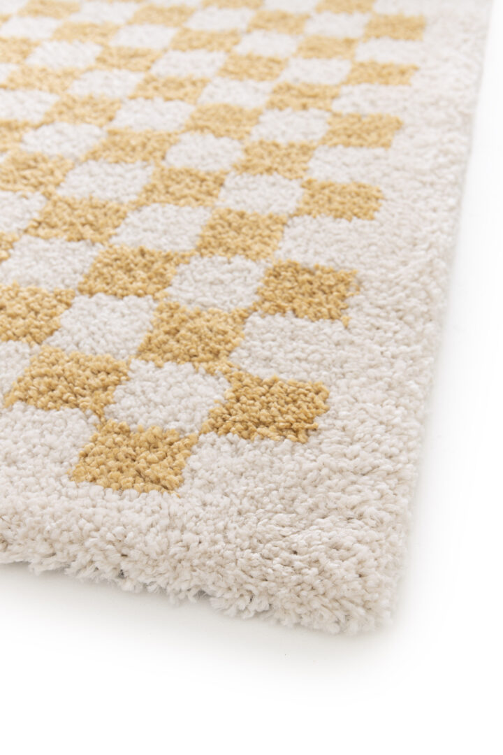 שטיח סטלה ילדים 62702-862 משבצות צהוב