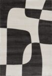 שטיח לונה 38338-631 שחור/לבן