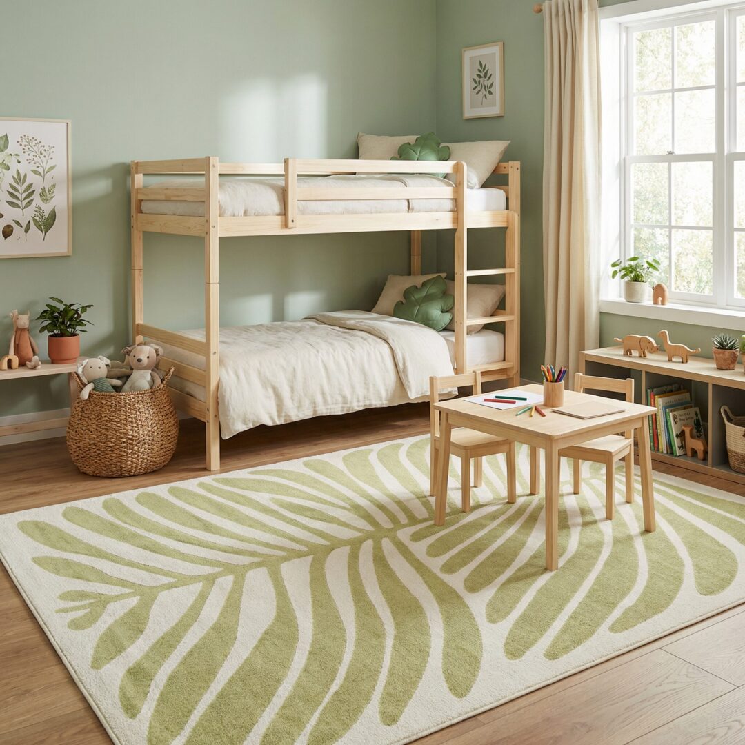 שטיח קופידו 25416-462 עלים ירוק