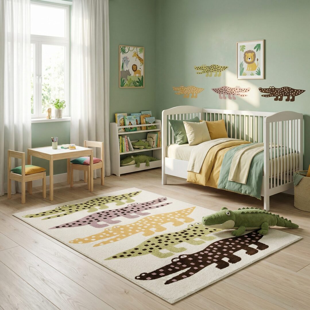 שטיח קופידו 25452-662 תנינים