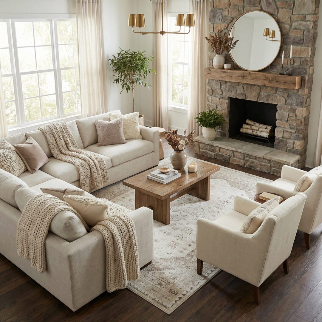 שטיח קלואי C3111-650 וינטג בז