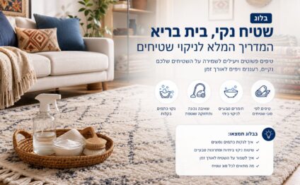 איך מנקים את השטיח שלכם - המדריך המלא